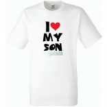 I Love My Son férfi rövid ujjú póló