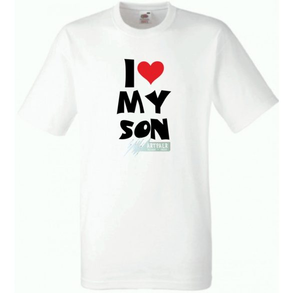 I Love My Son férfi rövid ujjú póló