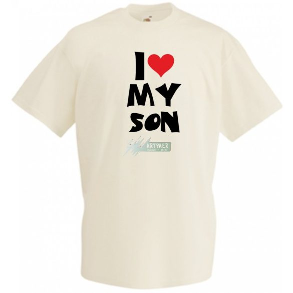I Love My Son férfi rövid ujjú póló
