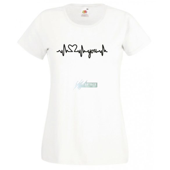 I Love You - EKG női rövid ujjú póló