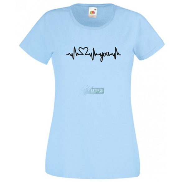 I Love You - EKG női rövid ujjú póló