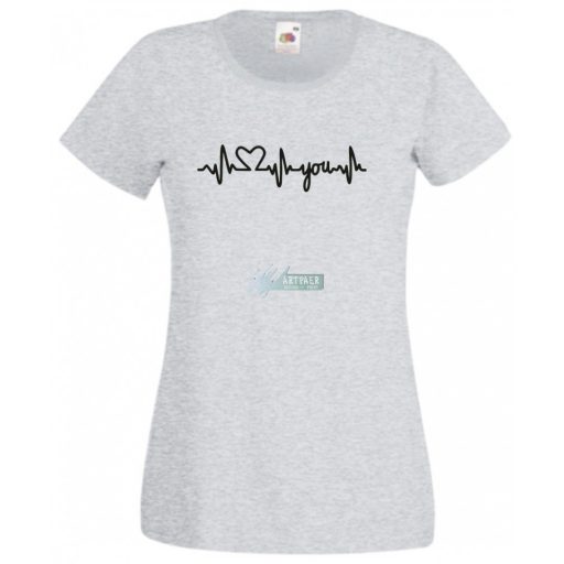 I Love You - EKG női rövid ujjú póló