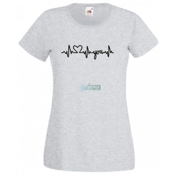 I Love You - EKG női rövid ujjú póló