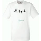 I Love You - EKG férfi rövid ujjú póló