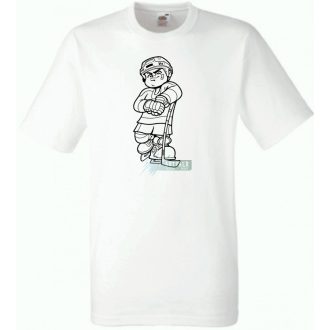 Jéghokis sportoló gyerek rövid ujjú póló