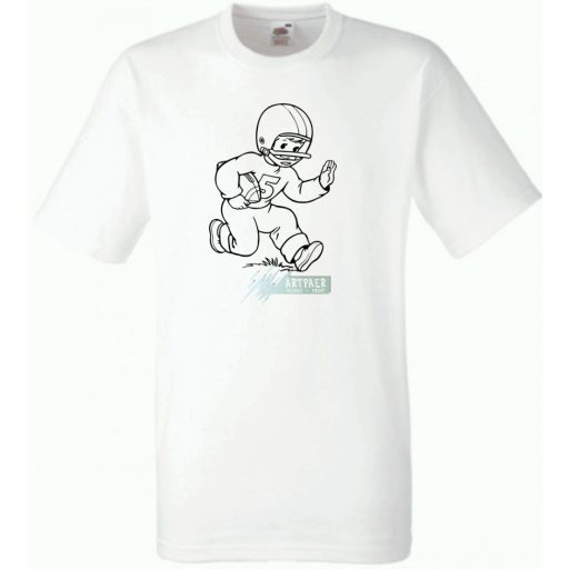 Amerikai focis sportoló gyerek rövid ujjú póló