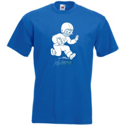 Amerikai focis sportoló gyerek rövid ujjú póló