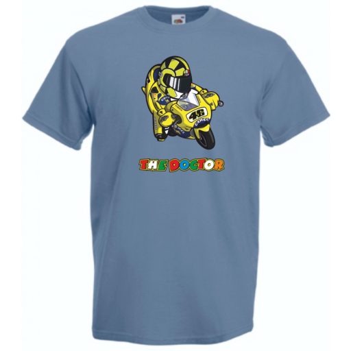 Motor Sport fan Doctor V Rossi férfi rövid ujjú póló