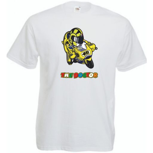 Motor Sport fan Doctor V Rossi férfi rövid ujjú póló