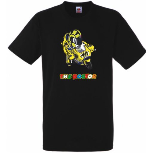 Motor Sport fan Doctor V Rossi férfi rövid ujjú póló