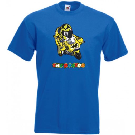 Motor Sport fan Doctor V Rossi férfi rövid ujjú póló