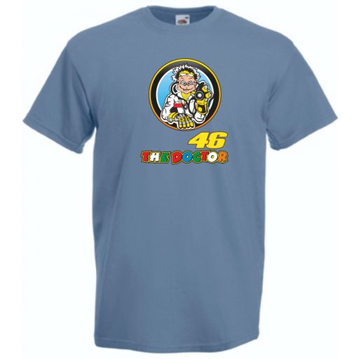 Motor Sport fan Doctor V Rossi férfi rövid ujjú póló