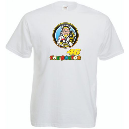 Motor Sport fan Doctor V Rossi férfi rövid ujjú póló