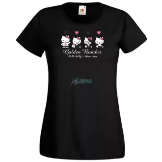 Hello Kitty Golden Bomber női rövid ujjú póló