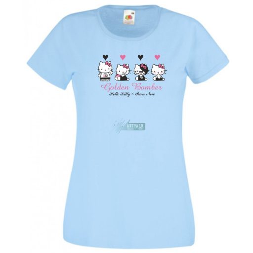 Hello Kitty Golden Bomber női rövid ujjú póló