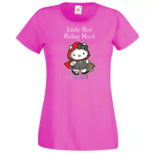 Hello Kitty Piroska női rövid ujjú póló