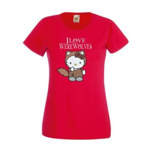 Hello Kitty Vérfarkas női rövid ujjú póló