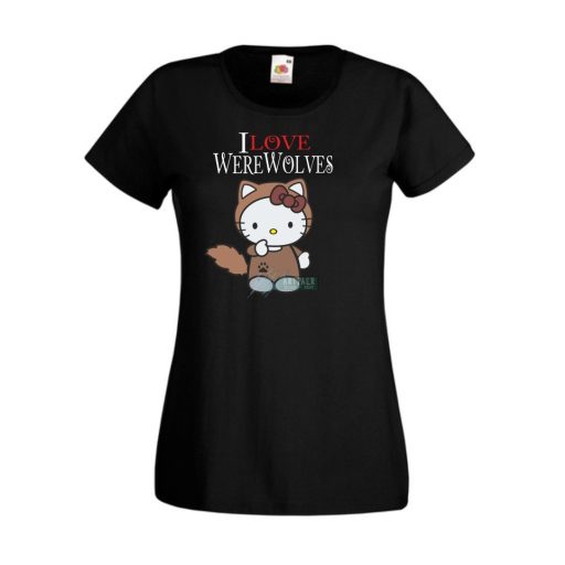 Hello Kitty Vérfarkas női rövid ujjú póló