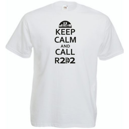 Keep Calm and Call R2D2 férfi rövid ujjú póló