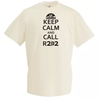 Keep Calm and Call R2D2 férfi rövid ujjú póló