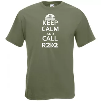 Keep Calm and Call R2D2 férfi rövid ujjú póló