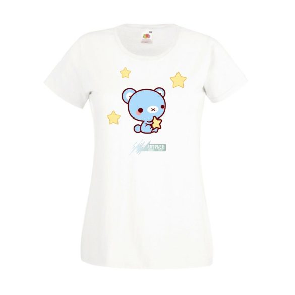 Kicsikék - Kék maci női rövid ujjú póló