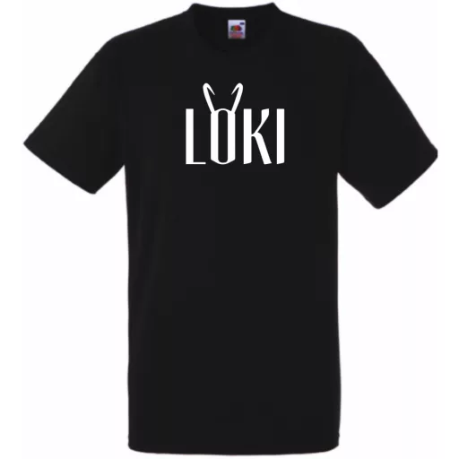 Hősök Loki szöveg férfi rövid ujjú póló