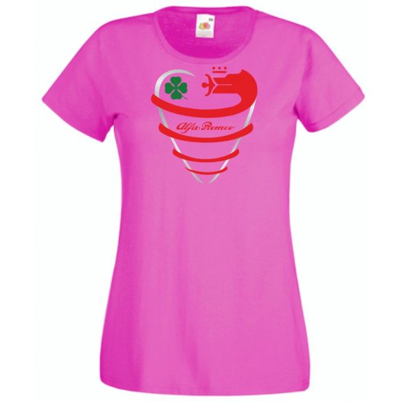 Auto fan Alfa Romeo absztrakt hűtőrács női rövid ujjú póló