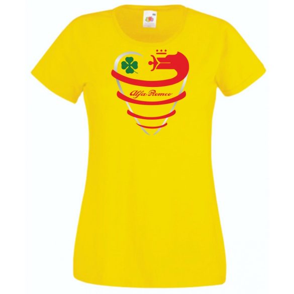 Auto fan Alfa Romeo absztrakt hűtőrács női rövid ujjú póló