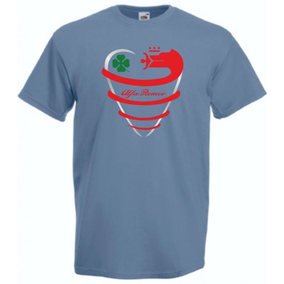 Auto fan Alfa Romeo absztrakt hűtőrács férfi rövid ujjú póló