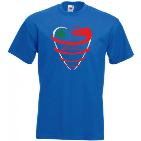 Auto fan Alfa Romeo absztrakt hűtőrács férfi rövid ujjú póló