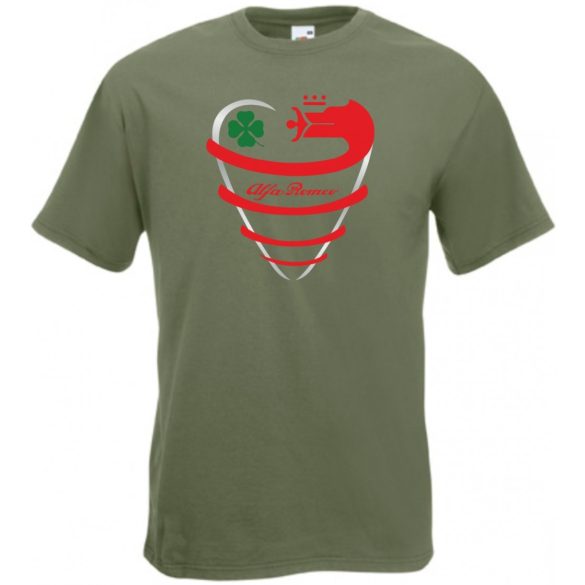 Auto fan Alfa Romeo absztrakt hűtőrács férfi rövid ujjú póló