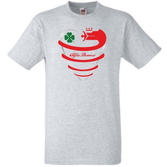 Auto fan Alfa Romeo absztrakt hűtőrács férfi rövid ujjú póló