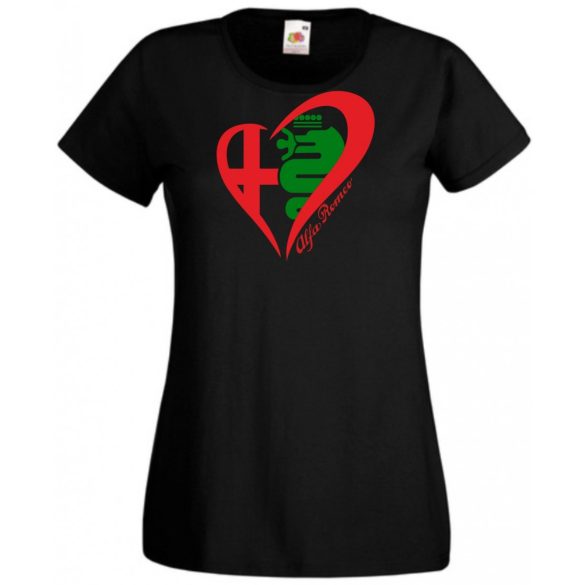 Auto fan I Love My Alfa Romeo női rövid ujjú póló