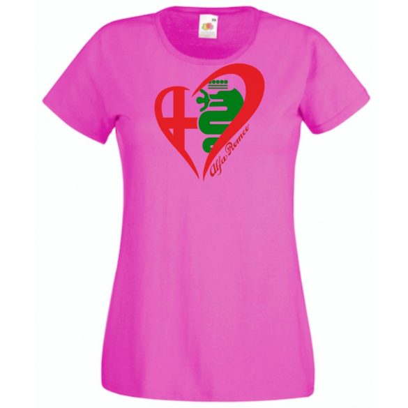 Auto fan I Love My Alfa Romeo női rövid ujjú póló