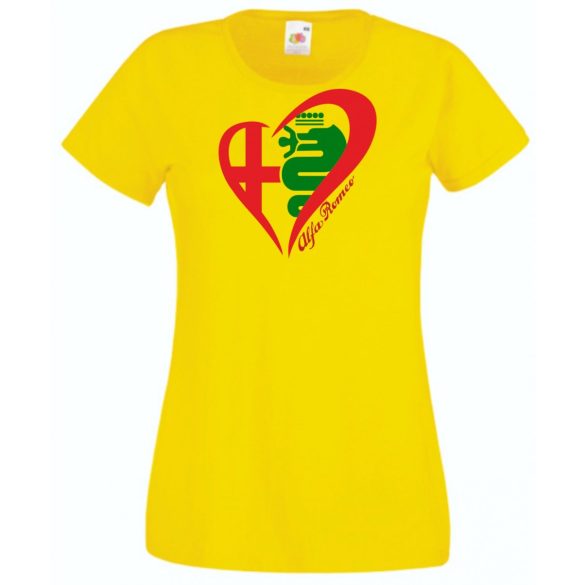 Auto fan I Love My Alfa Romeo női rövid ujjú póló