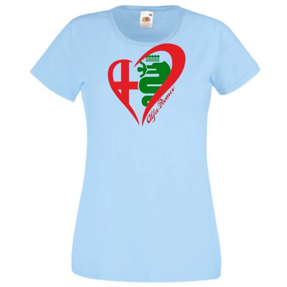 Auto fan I Love My Alfa Romeo női rövid ujjú póló