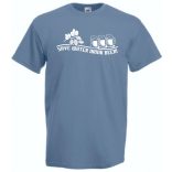 Humor Italozás - Save Water Drink Beer férfi rövid ujjú póló