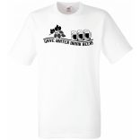 Humor Italozás - Save Water Drink Beer férfi rövid ujjú póló