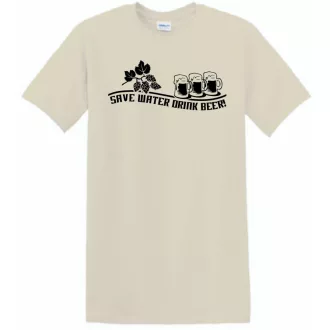   Humor Italozás - Save Water Drink Beer férfi rövid ujjú póló