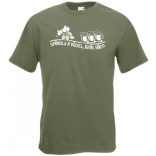 Humor Italozás - Spórolj a vízzel igyál sört férfi rövid ujjú póló