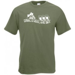   Humor Italozás - Spórolj a vízzel igyál sört férfi rövid ujjú póló