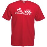 Humor Italozás - Spórolj a vízzel igyál sört férfi rövid ujjú póló