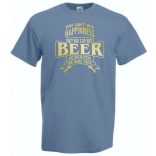 Humor Italozás - You can''t buy Happiness But You Can Buy Beer férfi rövid ujjú póló