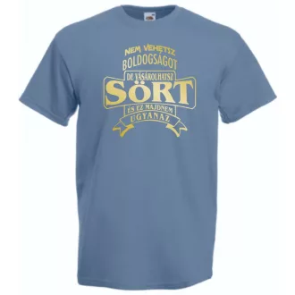   Humor Italozás - Nem vehetsz boldogságot de vásárolhatsz sört férfi rövid ujjú póló