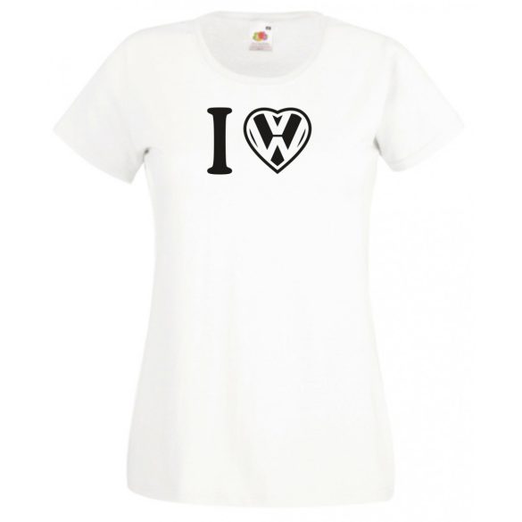 I Love VW szív női rövid ujjú póló