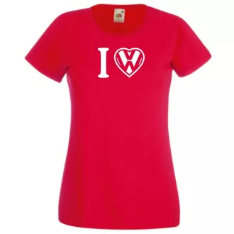 I Love VW szív női rövid ujjú póló