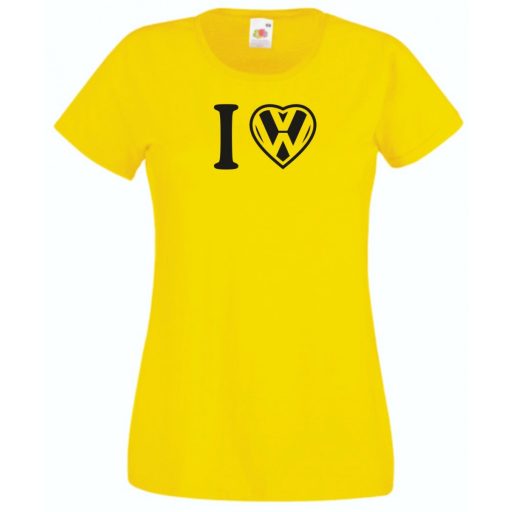I Love VW szív női rövid ujjú póló