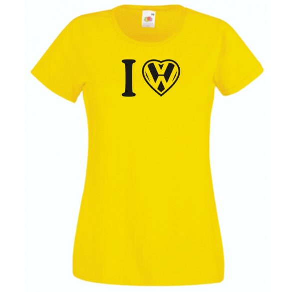 I Love VW szív női rövid ujjú póló