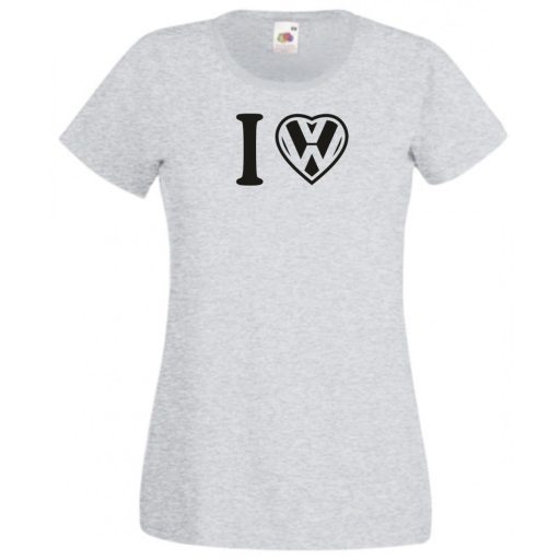 I Love VW szív női rövid ujjú póló
